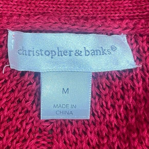 Christopher & Banks Open Waterfall Cardigan Sz M - Picture 8 of 12
